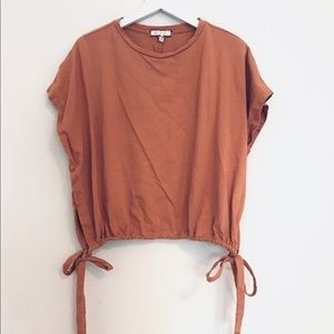 Anthropologie Oversized Tee with Ties